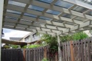 Patio cover after painting Patio cover after painting