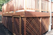Cedar lattice access hatch