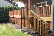 Cedar deck and lattice