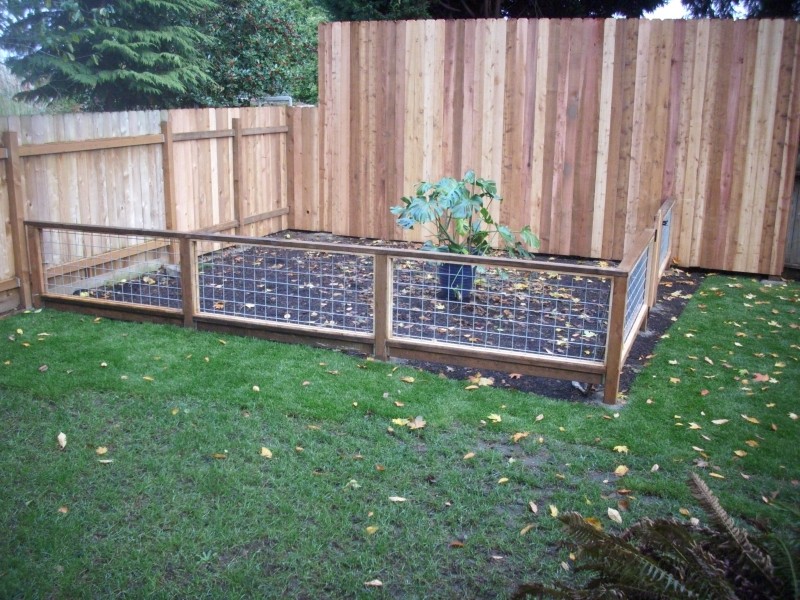 Hog panel and cedar fences
