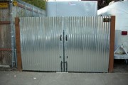 Corrugated metal gate Corrugated metal gate