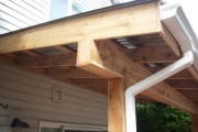 Cedar wrapped post and beam