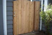 Gate with security lock