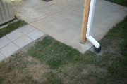Downspout to drainage system Downspout to drainage system
