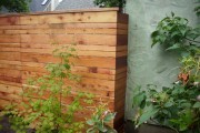 Japanese style fence corner of the Horizontal fence