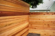 Modern meets traditional cedar fence Modern meets traditional cedar fence