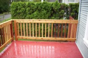 Cedar Railing for concrete porch