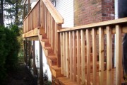 Cedar hand rail Cedar hand rail