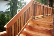 Cedar hand rail Cedar hand rail