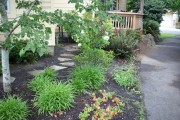 stepping stones and deck Here is a stepping stone path we installed